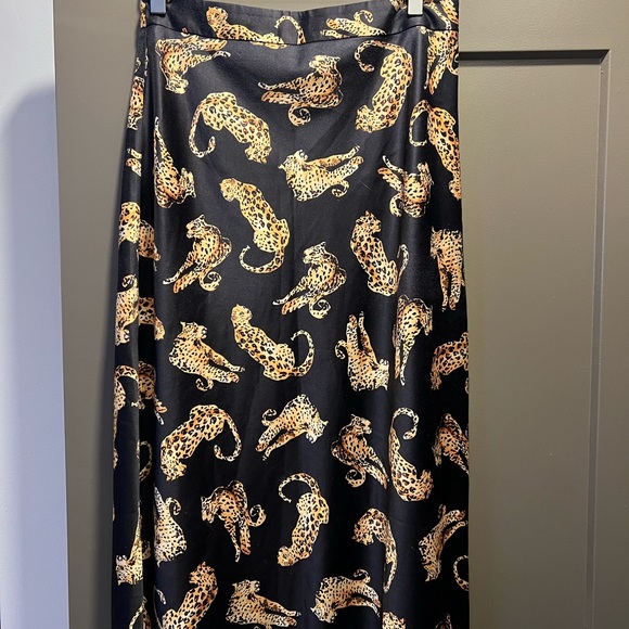 Anthropologie Hutch Leopard Slip Skirt - Picture 1 of 7
